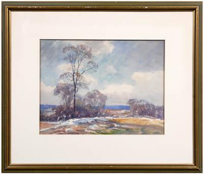 Clarence Scott White watercolor
