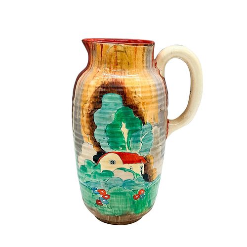 CLARICE CLIFF CERAMIC JUG,