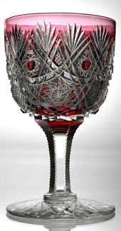 CLARK BAKERS GOTHIC CUT GLASS