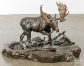 CLARK BRONSON BRONZE MOOSE<br>