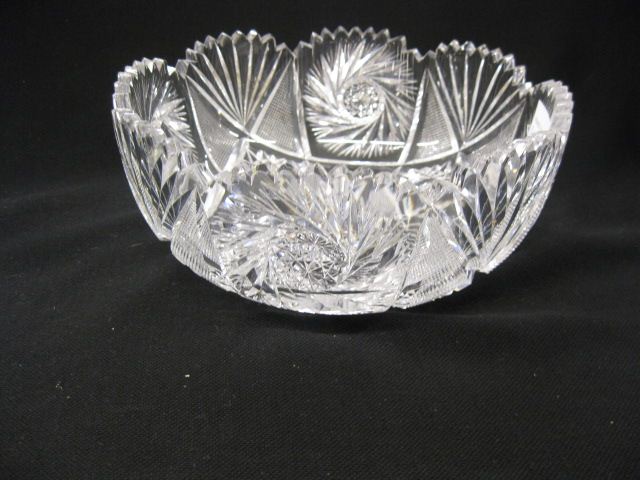 Clark Cut Glass Bowl heavily cut