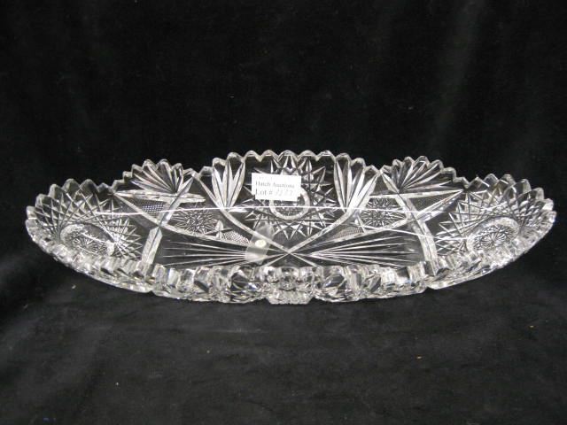 Clark Cut Glass Celery Dish