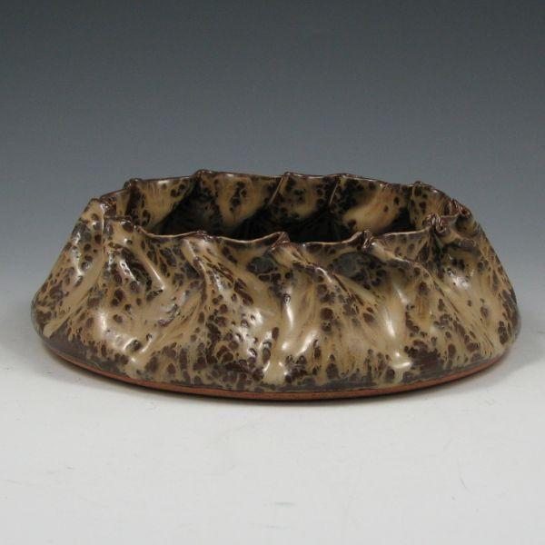 Clark House Pottery brown "spider