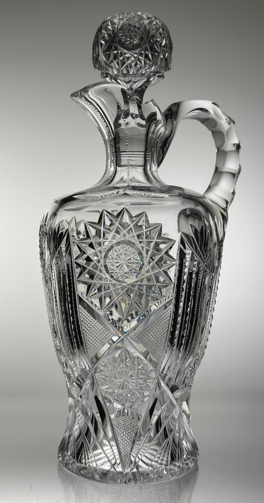 CLARK LAKEWOOD CUT GLASS DECANTER