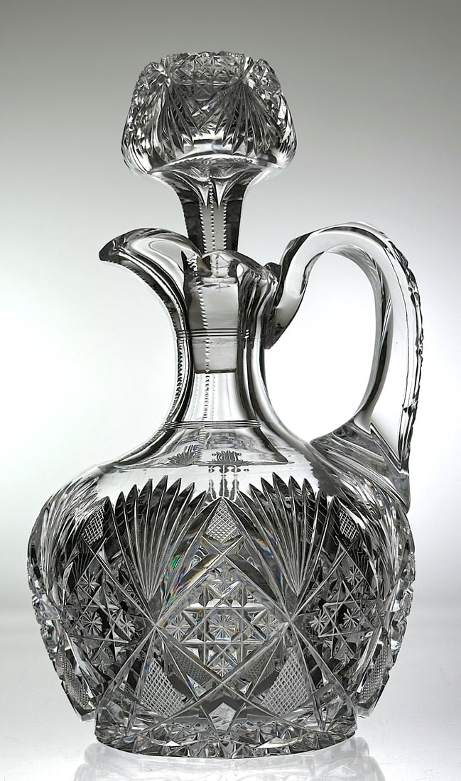 CLARK THETIS CUT GLASS WHISKEY