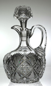 CLARK THETIS CUT GLASS WHISKEY