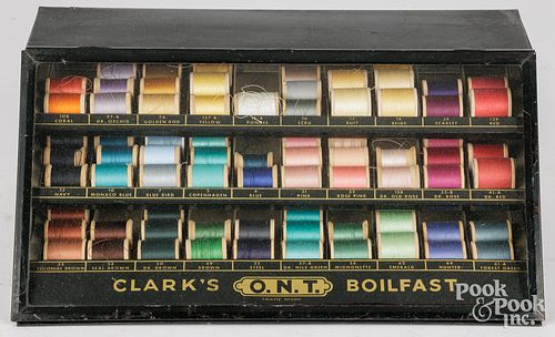 CLARK&#039;S COUNTER TOP TIN THREAD