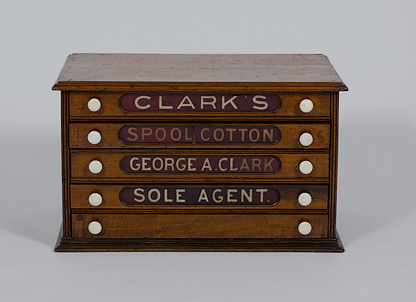 Clark's Spool Cabinet American. A