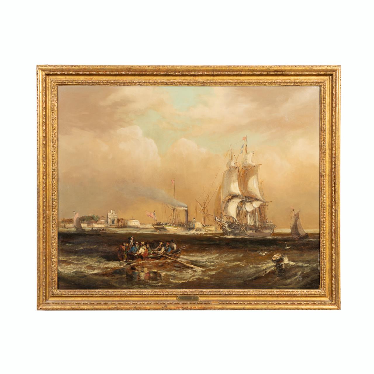 CLARKSON STANFIELD, HARBOR SCENE,