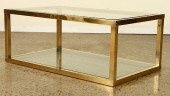 CLASSIC BRASS GLASS TWO TIER C
