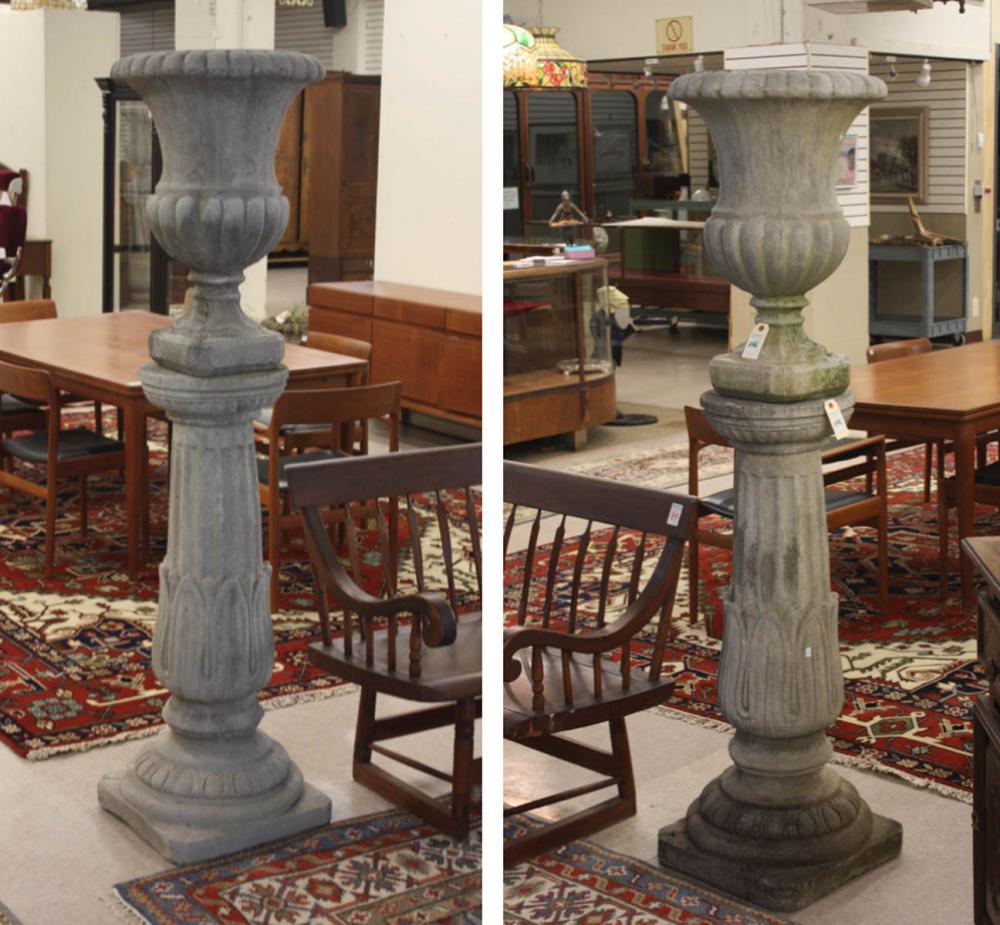 CLASSIC PAIR OF GARDEN PLANTERS AND