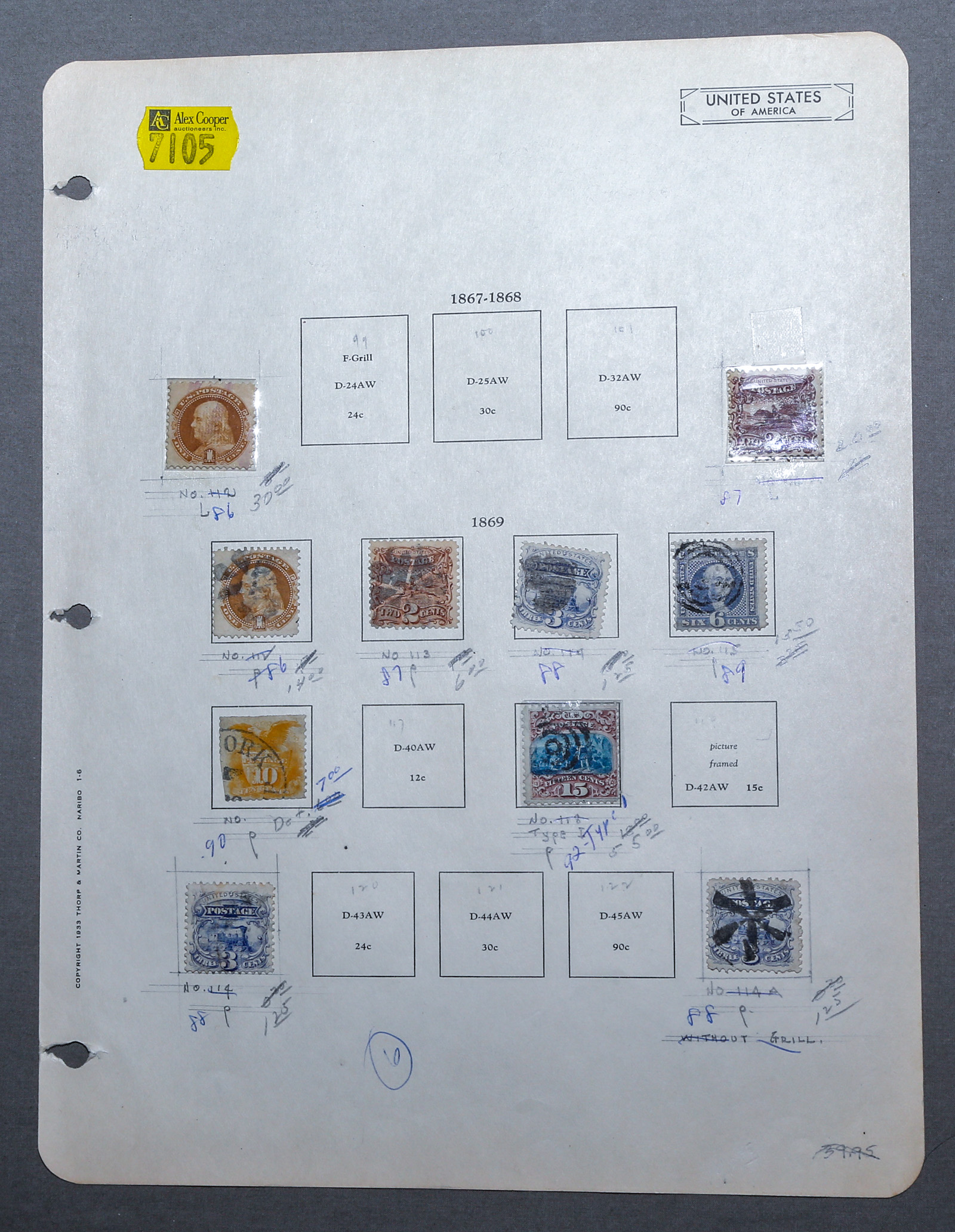 CLASSIC U.S. POSTAGE STAMPS: