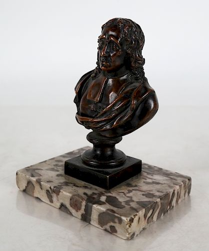 CLASSICAL BRONZE BUST OF A