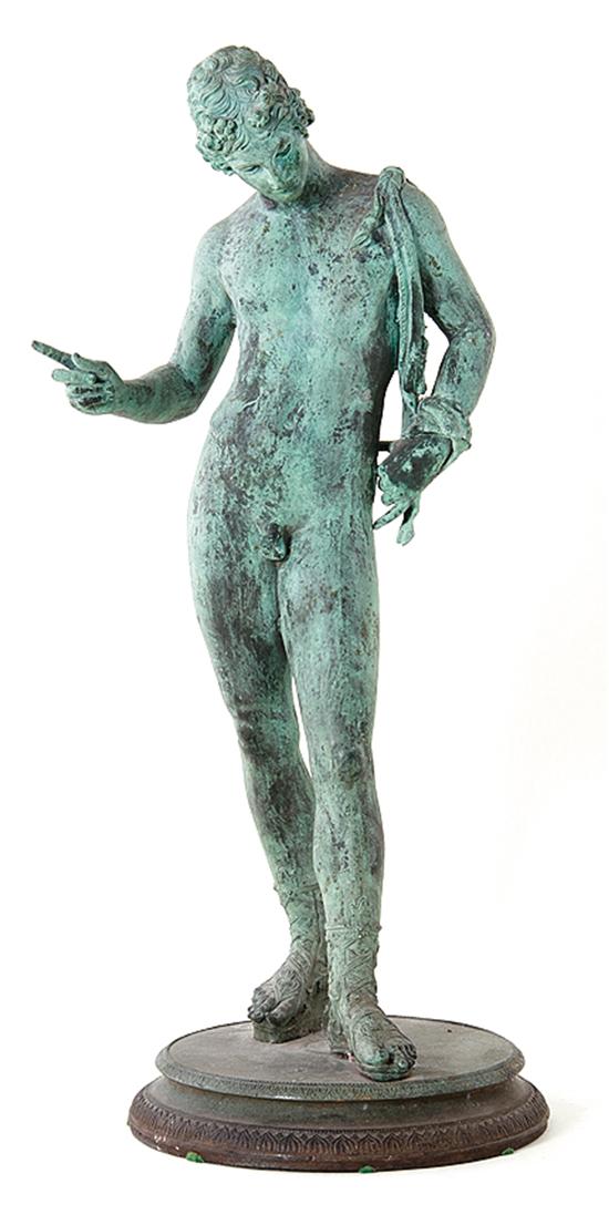 Classical bronze figure of nude