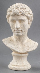 CLASSICAL BUST PLASTER SCULPTU