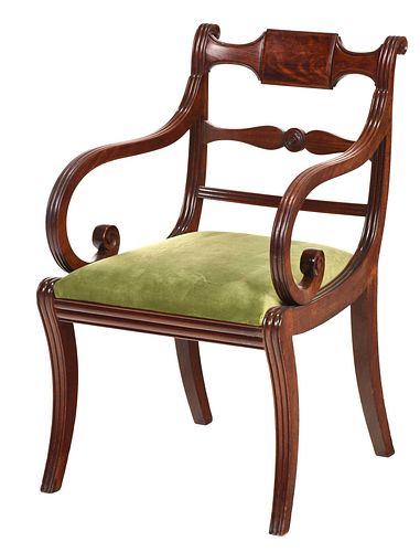 CLASSICAL CARVED FIGURED MAHOGANY