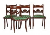 CLASSICAL CARVED MAHOGANY SIDE