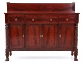 Classical carved mahogany side