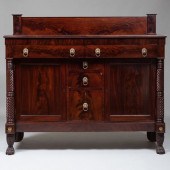 CLASSICAL CARVED MAHOGANY SIDE