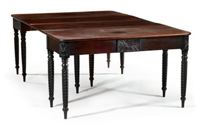 Classical carved mahogany two