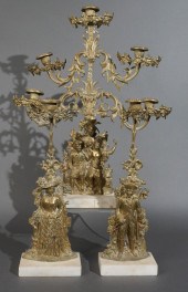 CLASSICAL CAST BRASS THREE PIE