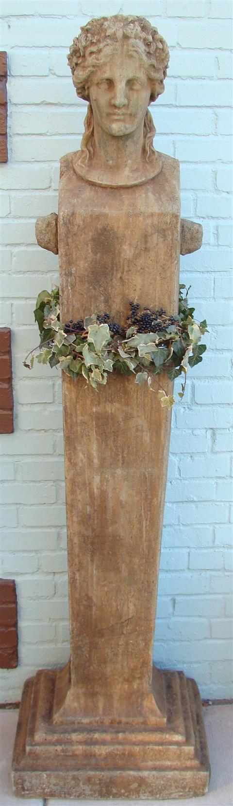 CLASSICAL CAST STONE HERM OF SUMMER