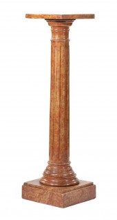 CLASSICAL FAUX MARBRE PEDESTAL