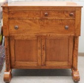 CLASSICAL FIGURED MAPLE BUREAU