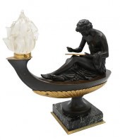 CLASSICAL GILT AND PATINATED B