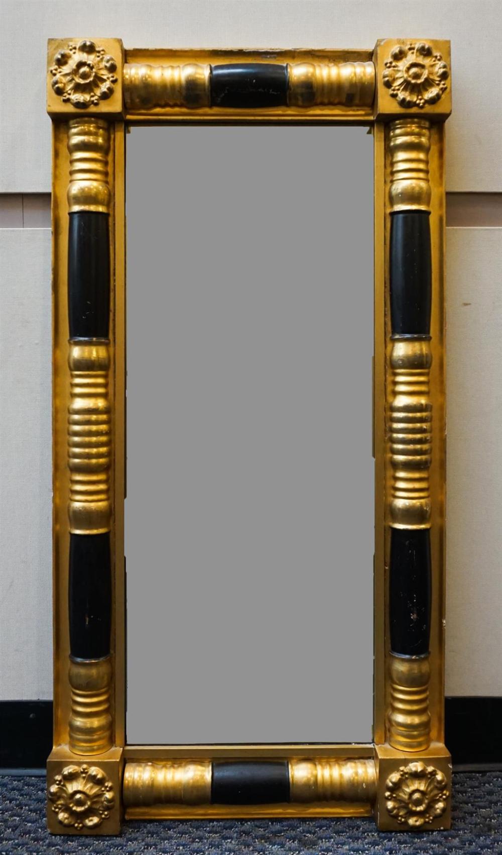 CLASSICAL GILT GESSO EBONIZED FRAME