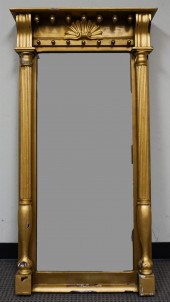 CLASSICAL GILT GESSO PIER MIRR