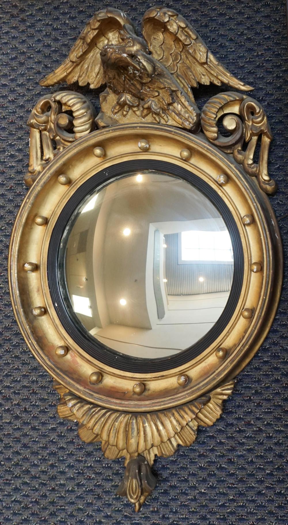 CLASSICAL GILTWOOD 'EAGLE' CONVEX