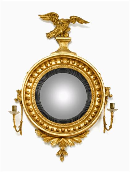 Classical giltwood girandole mirror