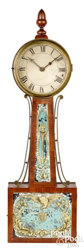 CLASSICAL MAHOGANY BANJO CLOCK