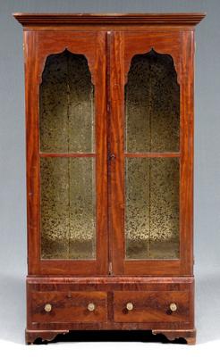Classical mahogany bookcase,