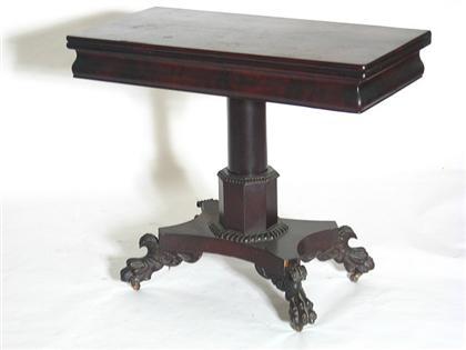 Classical mahogany card table   