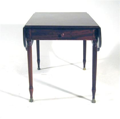 Classical mahogany drop leaf table