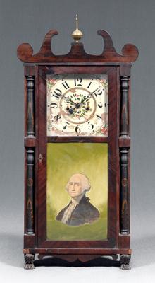 Classical mahogany shelf clock,