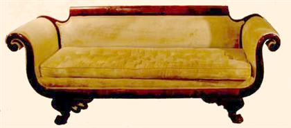 Classical mahogany sofa    circa