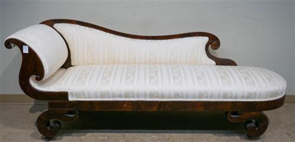 CLASSICAL MAHOGANY UPHOLSTERED