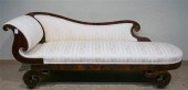 CLASSICAL MAHOGANY UPHOLSTERED