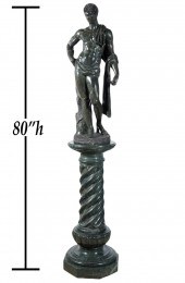 CLASSICAL MARBLE STATUE ON CAR