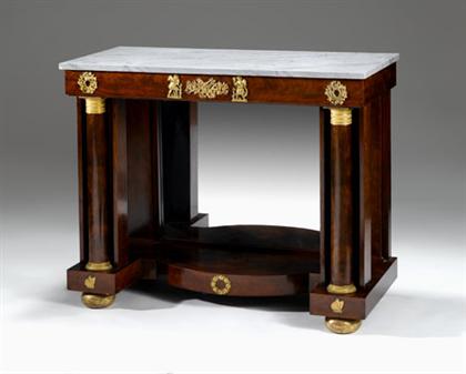Classical marble-top mahogany