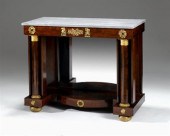 Classical marble-top mahogany