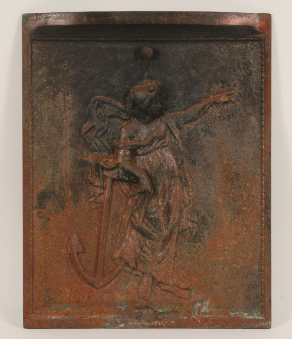 Classical Revival cast iron fire