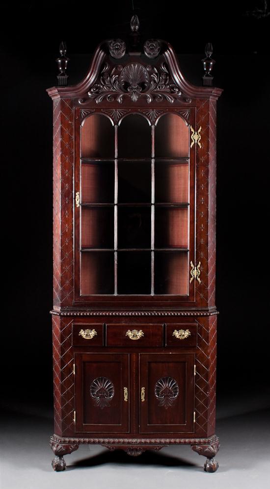 Classical Revival mahogany glass