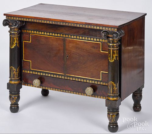 CLASSICAL ROSEWOOD COMMODE, CA.