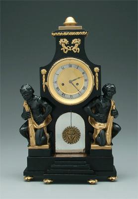 Classical shelf clock, ebonized