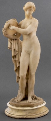 CLASSICAL STYLE CARVED ALABAST