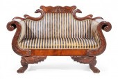 CLASSICAL-STYLE CARVED MAHOGAN